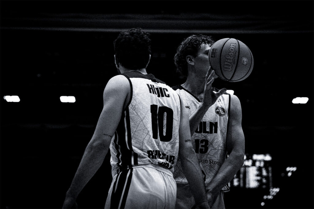 Sportevent Fotografie der Rheinstars bei einem Basketballspiel in NRW